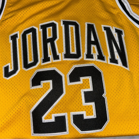 Jordan Yellow Basketball Jersey. Jordan 23 - Picture 7 of 7